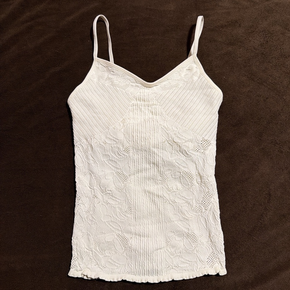 Francesca's Collections Cream Lace Camisole